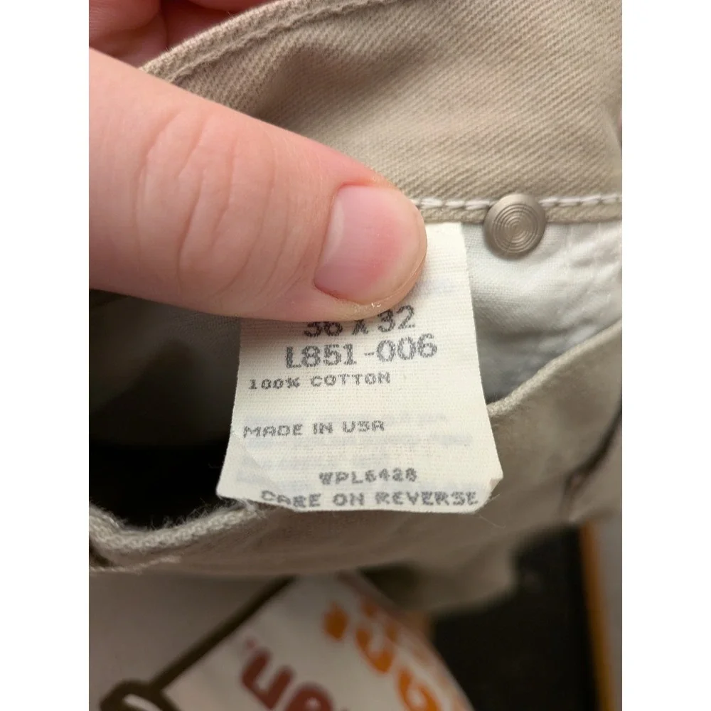 Wrangler Carpenter Pants Tan Cotton Mens‎ 36x32 Workwear Utility Style